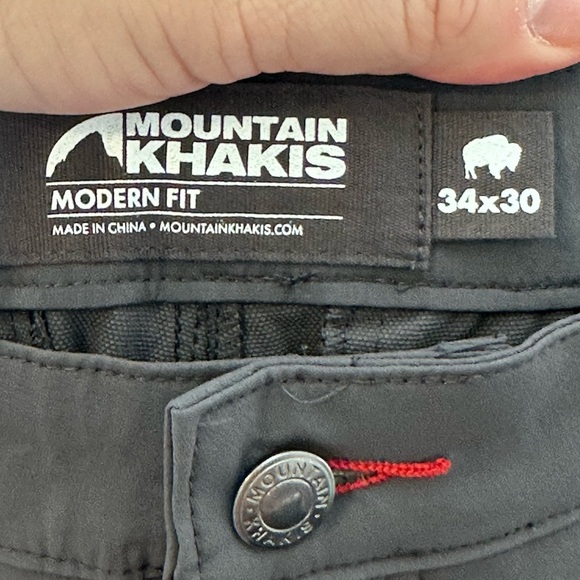Mountain Khakis Water Rock Grey Pant NWT 34/30 Modern Fit - Picture 3 of 6